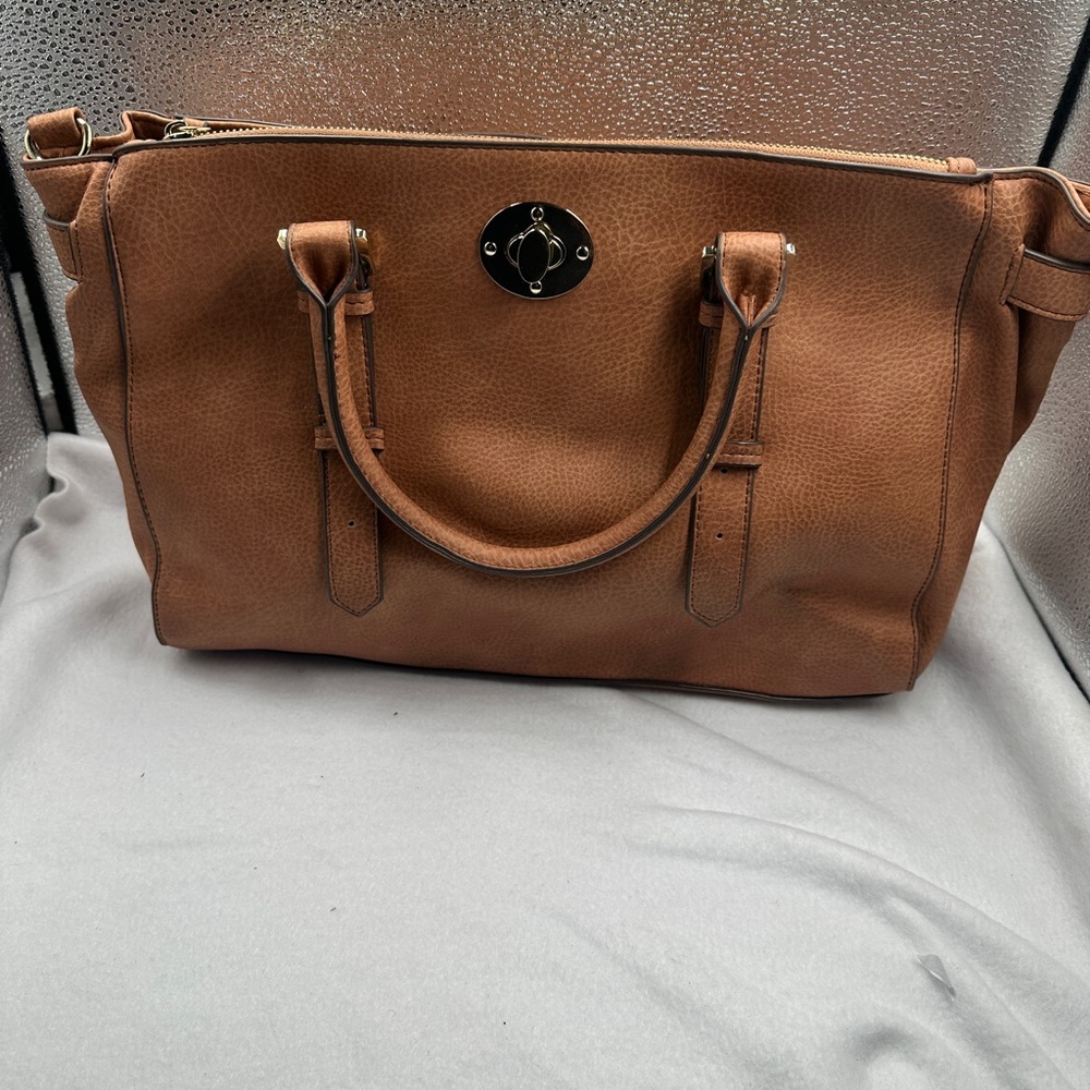 JustFab Tan Tote Bag